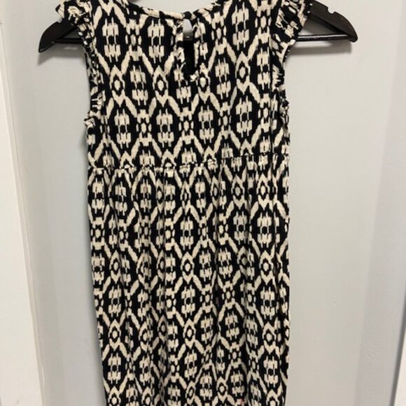 2/$20 Old Navy Girls Aztec Black and Cream Tank Shift Dress, Size 8 - Picture 5 of 5